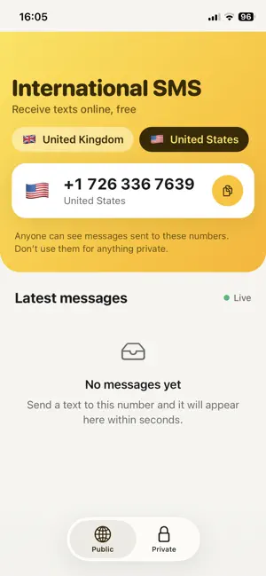 International SMS screenshot 4