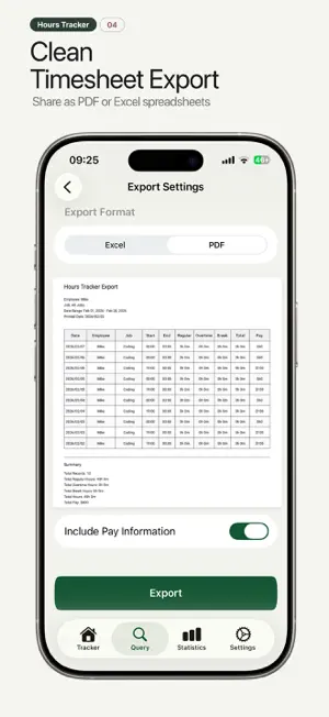 Hours Tracker: Work Log & Pay screenshot 4