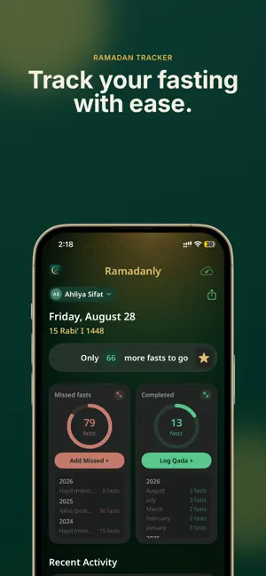 Ramdanly: Qaza Tracker screenshot 1