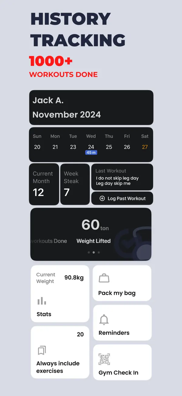 #5. GYDMONE - Gym Workout Planner (iOS) By: Gor Aghavelyan