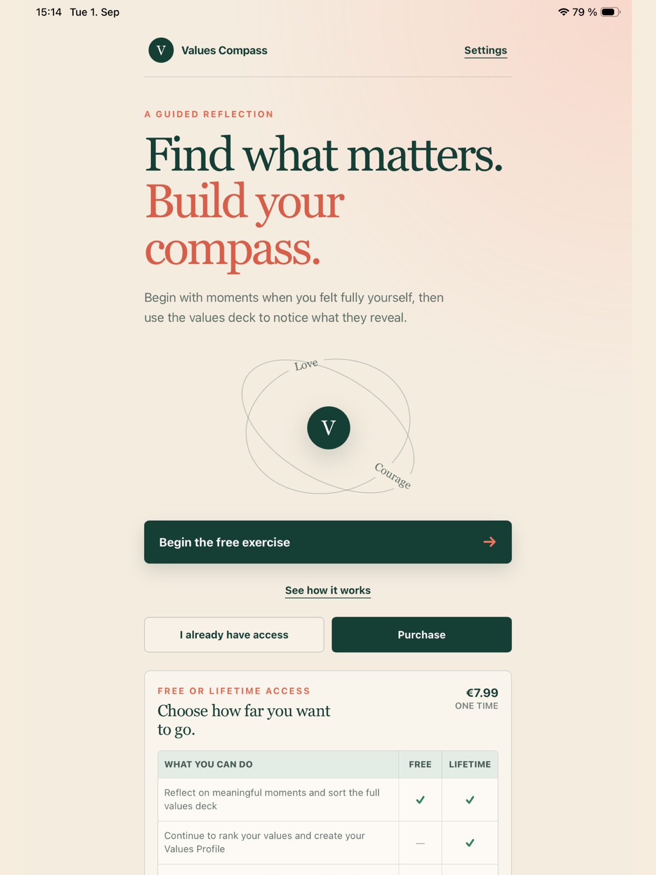 Screenshot 6 of Values Compass: What Matters