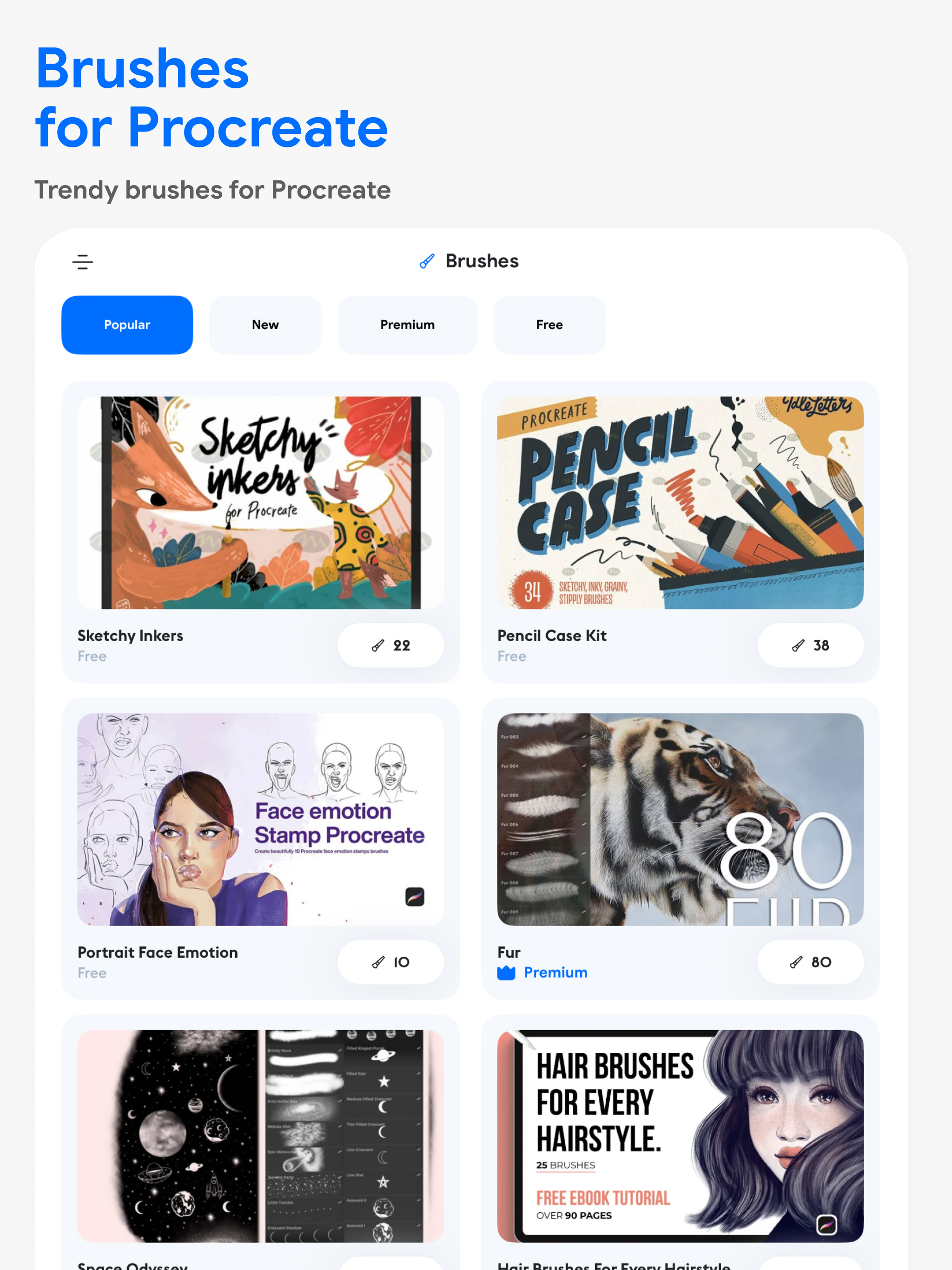 Brushes & Tools for Procreate