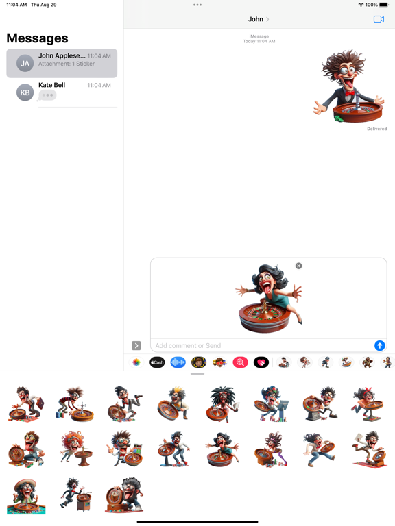 Screenshot #5 pour Roulette Stickers