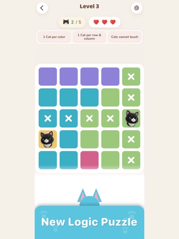 KittyDoku: Cat Sudoku Puzzle iPad screenshot