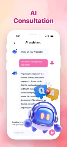 AI Period Tracker & Calendar iPhone screenshot