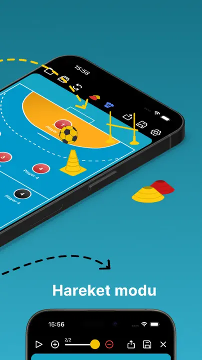 Hentbol: Taktik Tahtası iPhone Ekran Görüntüsü 2