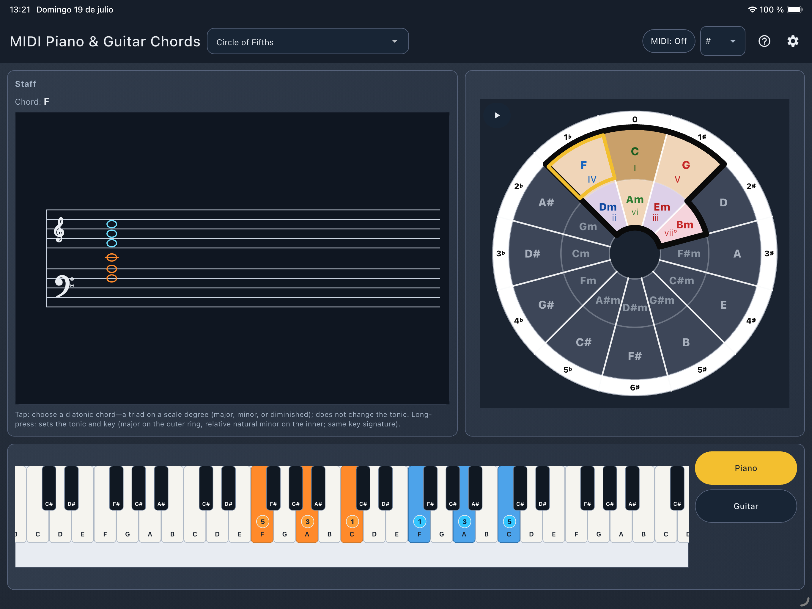 MIDI Piano & Guitar Chords screenshot 13
