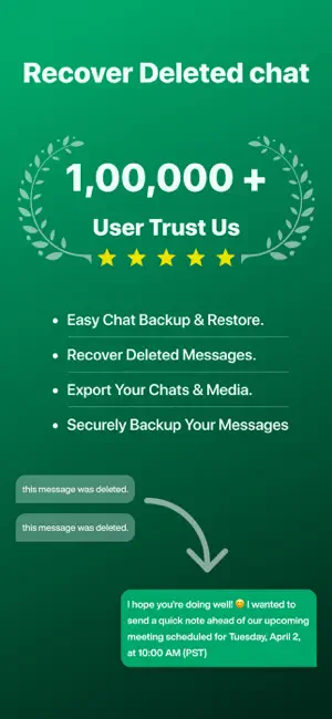 WAM - Recover Deleted Messages iPhone screenshot 1