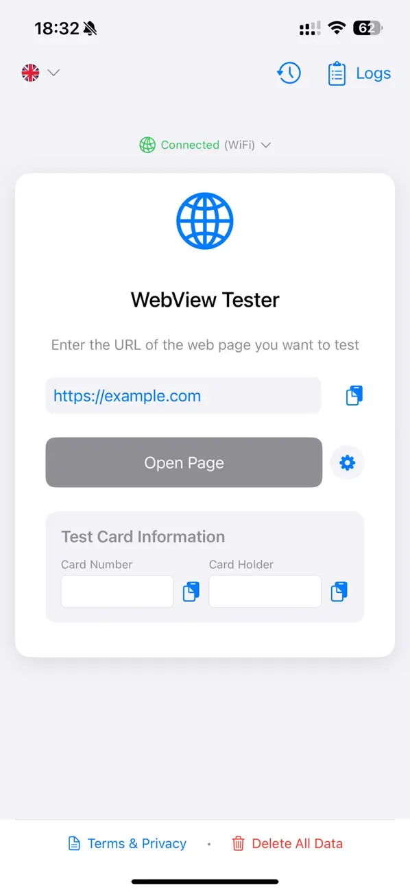 #1. WebView TestKit (iOS) De: Birebirsoft