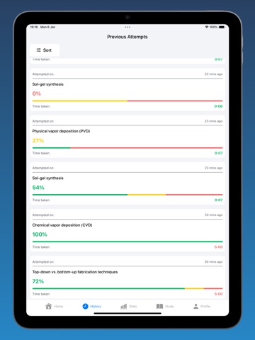 Nanotechnology iPad screenshot