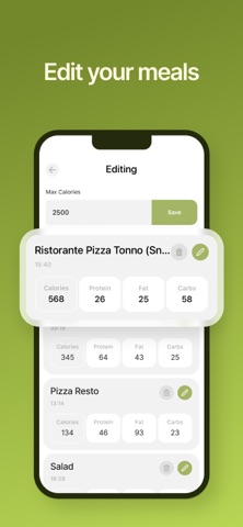 Calorie Tracker・MyFoodPal iPhone screenshot