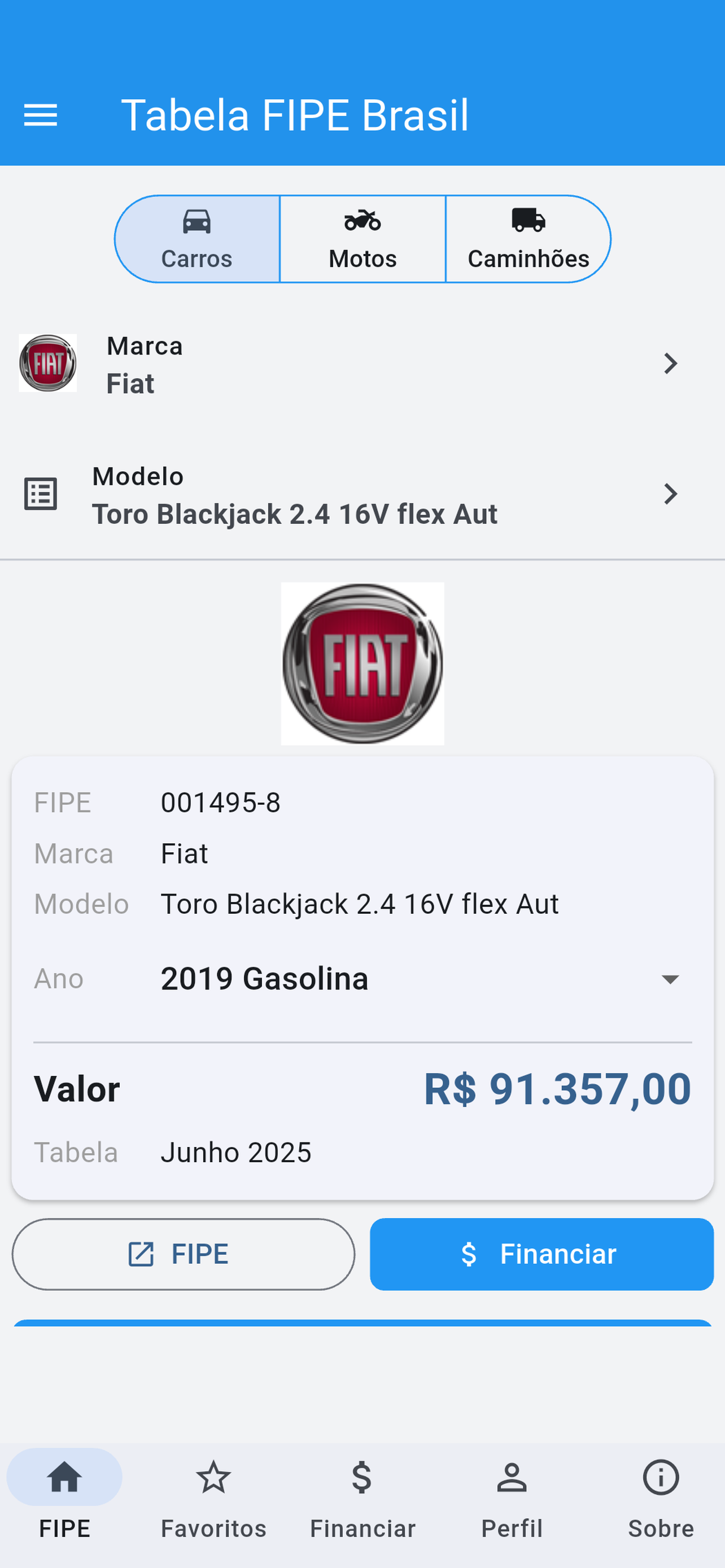 Tabela FIPE Brasil screenshot 4