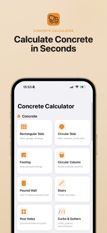 Concrete Calculator - Cement Screenshot 1 of 4