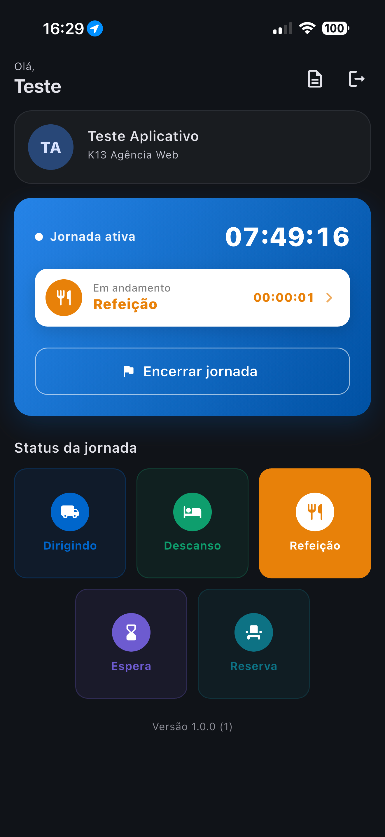Controle de Jornada Motoristas screenshot 3