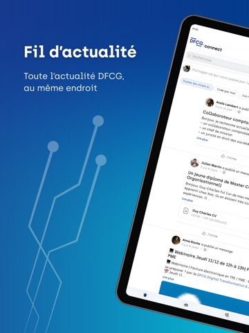 DFCGconnect iPad screenshot