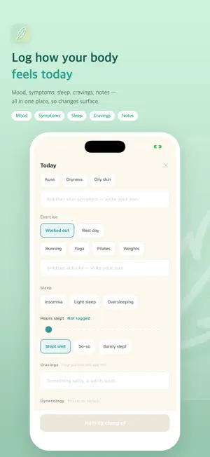 Today's You: Cycle Tracker screenshot 2