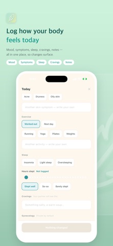 Today's You: Cycle Tracker Screenshot 2 of 10