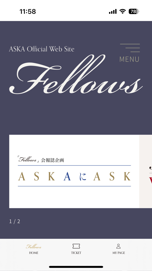 #2. ASKA「Fellows」公式アプリ (iOS) 由: Fanplus, Inc.