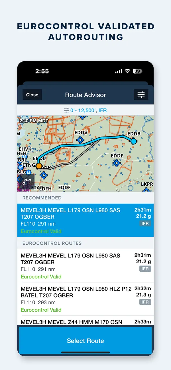 ForeFlight Mobile EFB iPhone App Screenshot 10 – Wetter