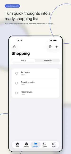 Home Manager: Shopping List screenshot 3
