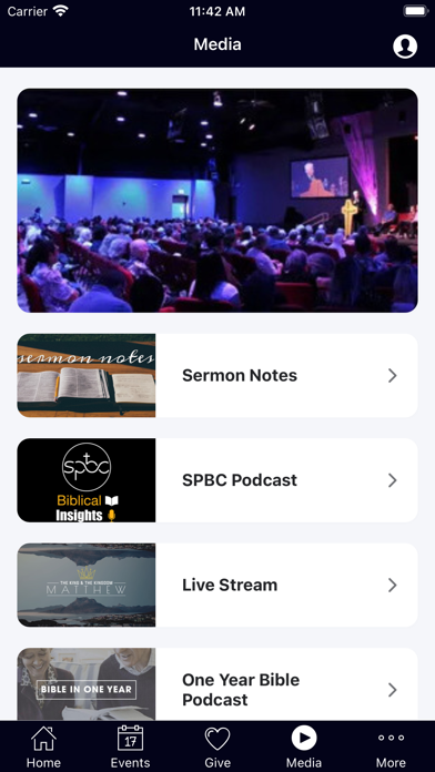South Peoria Baptist Church Screenshot