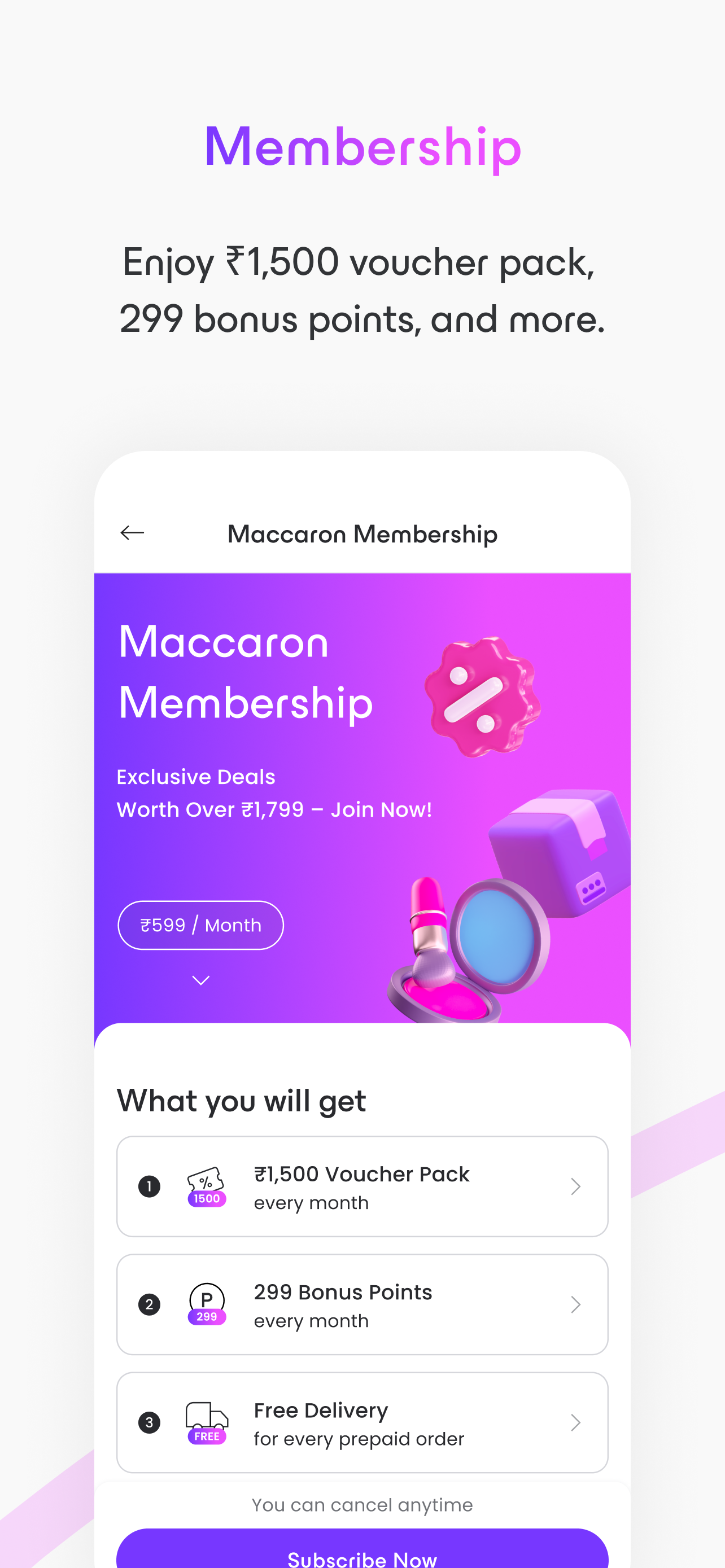 Maccaron skincare shopping screenshot 3