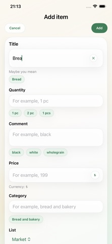 ShopList: Smart Groceries Screenshot 2 of 7