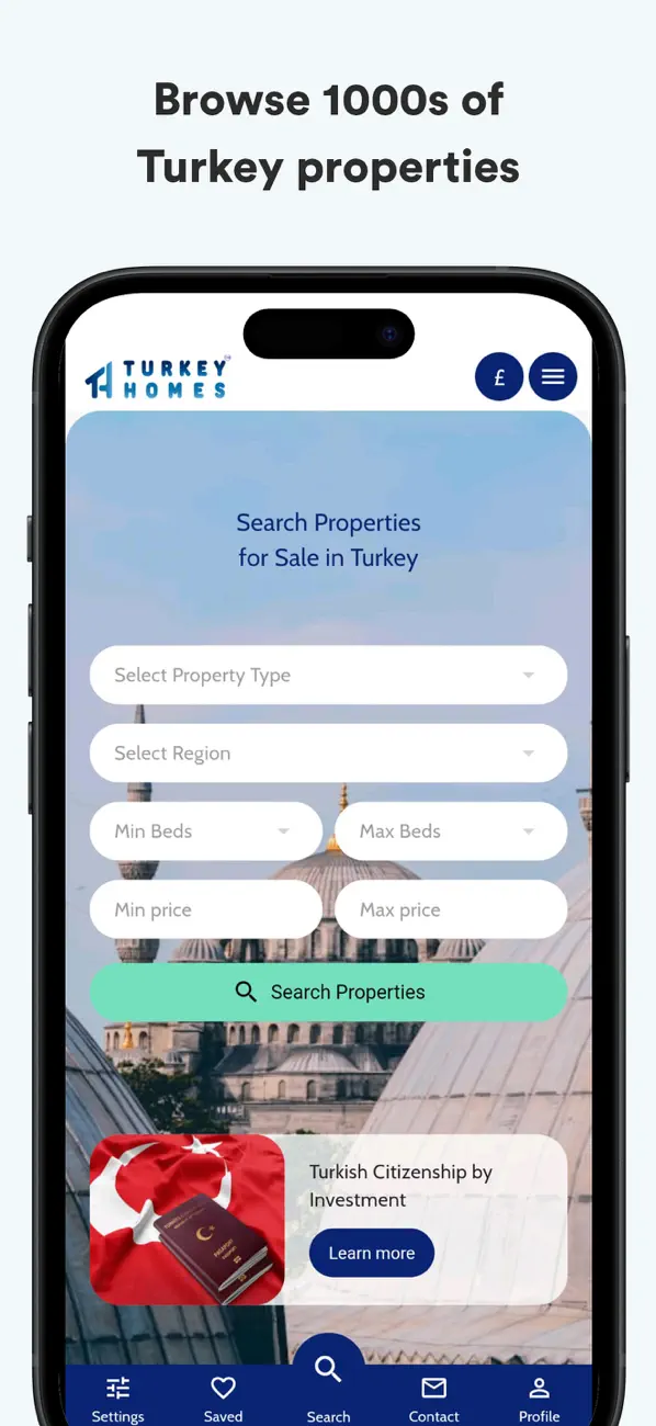 Screenshot #1 pour Turkey Homes - Real Estate