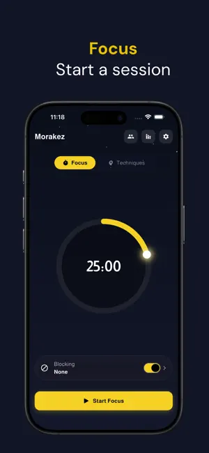 Morakez: Focus & Timer screenshot 1