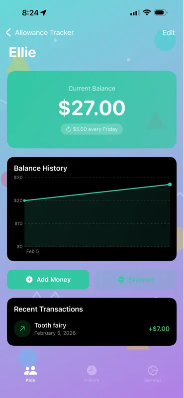 Allowance Tracker - Kids Money screenshot 3 of 3