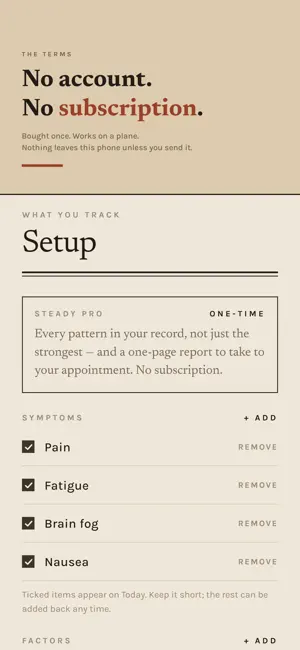 Steady: Symptom Tracker screenshot 3
