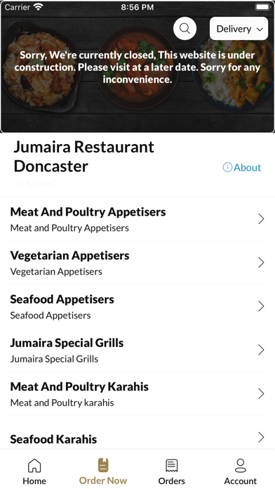 Screenshot 2 of Jumaira Restaurant Doncaster App