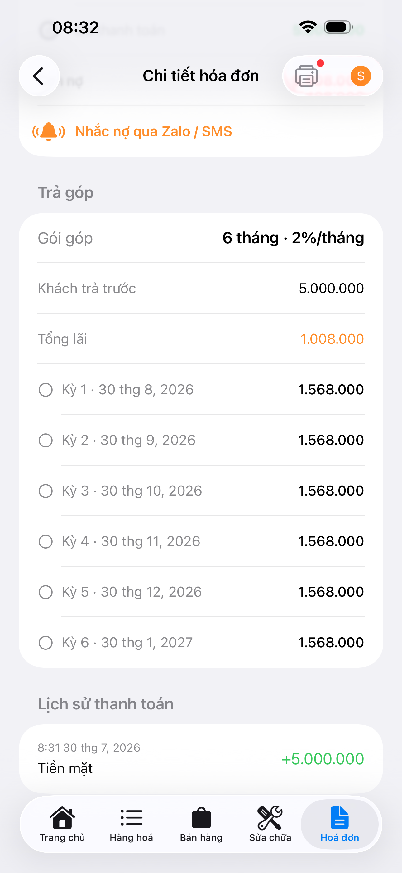 V Store – Quản lý mua bán hàng screenshot 5