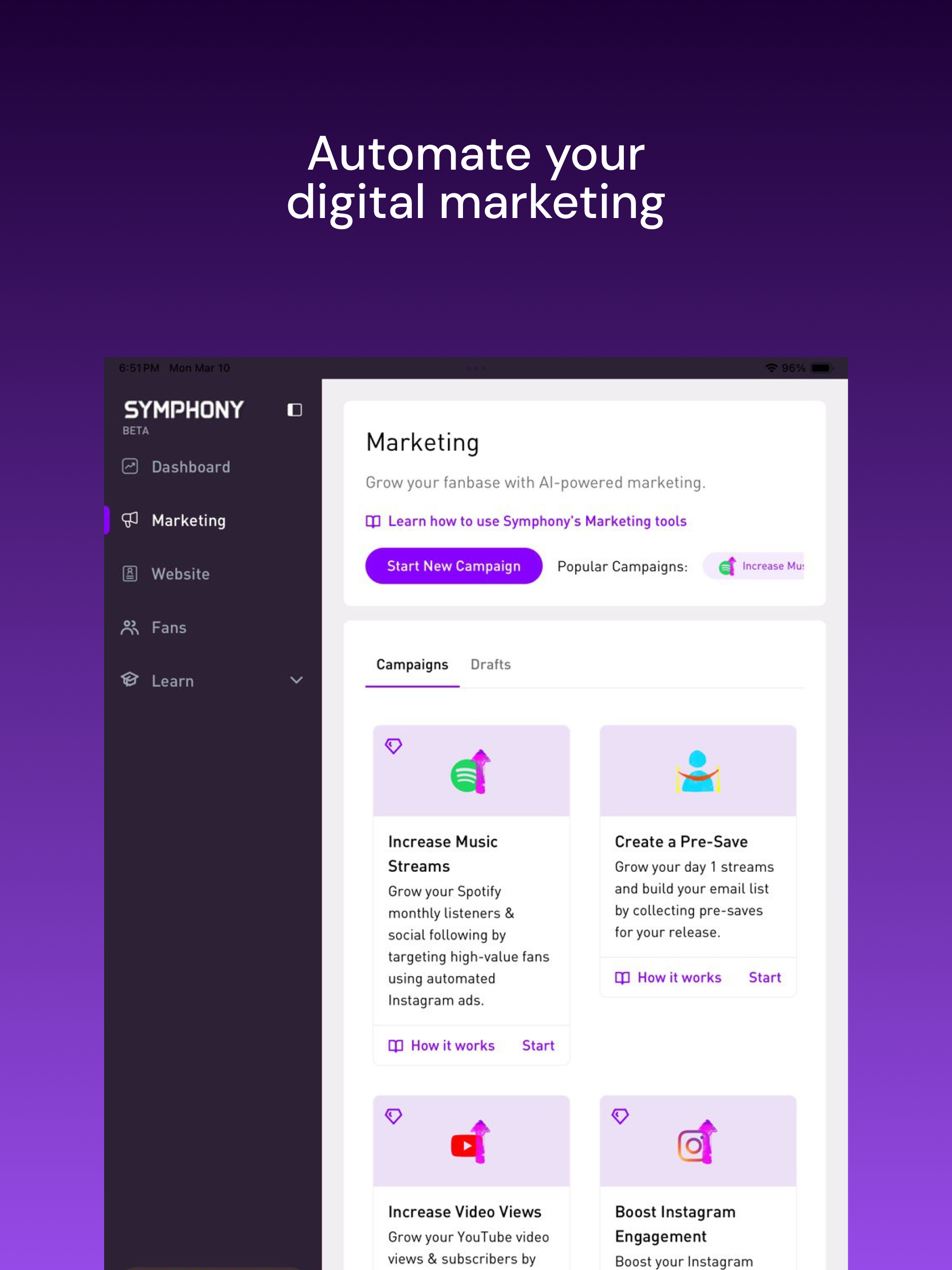 SymphonyOS Automated Marketing screenshot 12