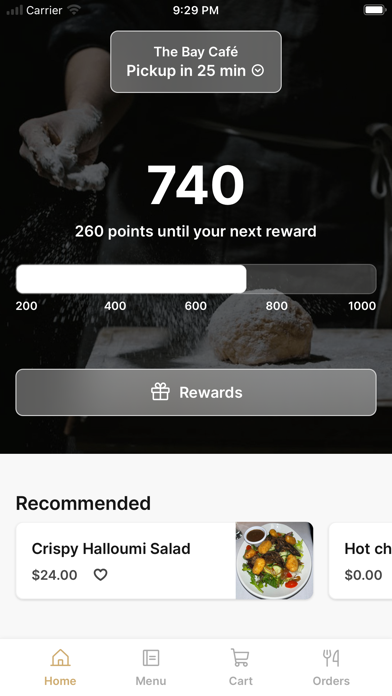 The Bay Café app screenshot