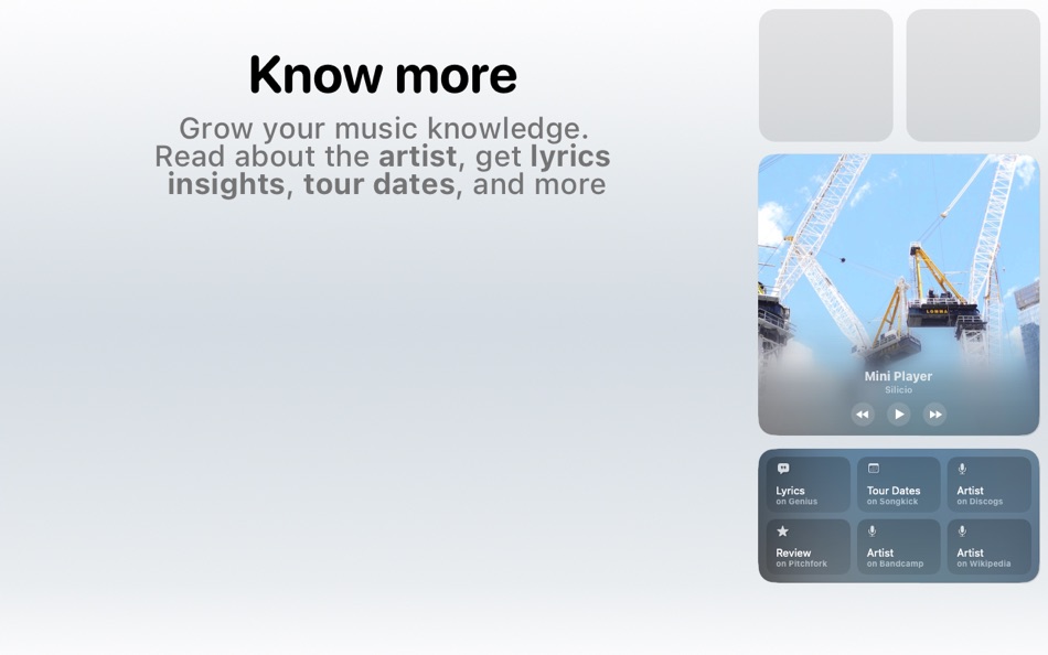 #3. Silicio: Widgets + Mini Player (macOS) 由: Jan Bolz