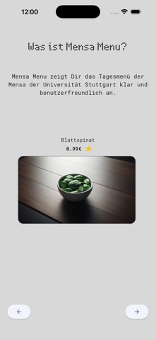 Mensa Menu screenshot