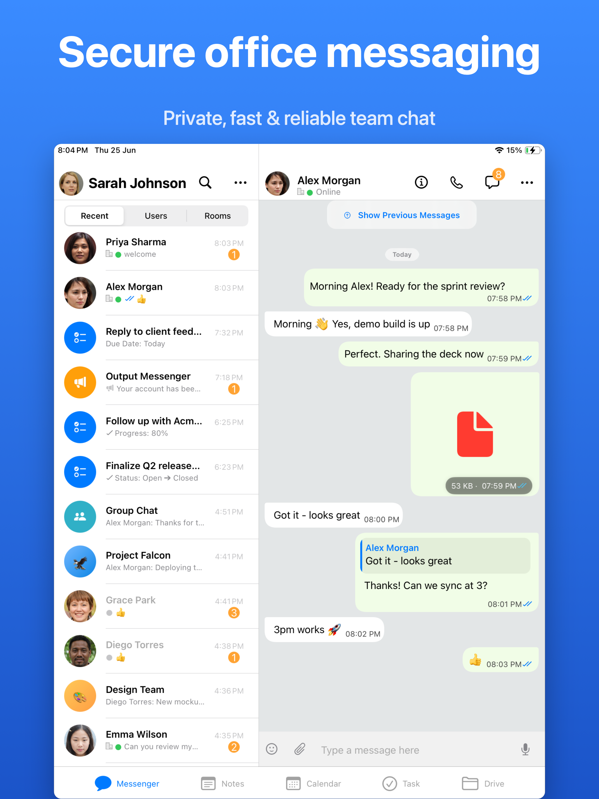 Output Messenger screenshot 8