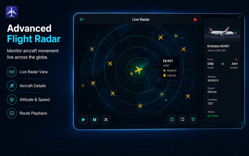 Flight Tracker | Live Radar24 screenshot