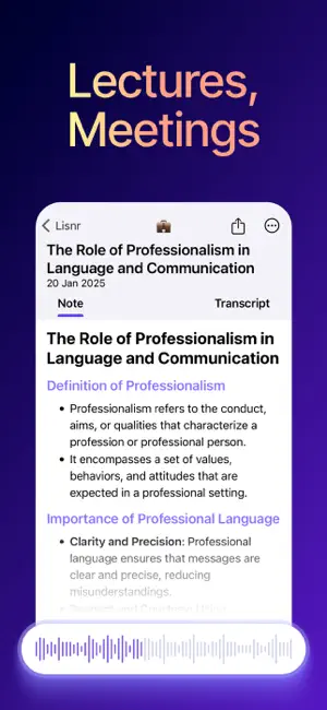AI Note Taker: Lisnr screenshot 2