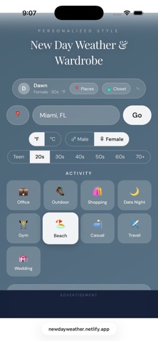 New Day Weather and Wardrobe iPhone screenshot 4
