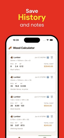 Wood Calculator Estimator screenshot 3
