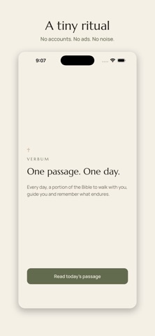 VERBUM: Daily Bible Passage iPhone screenshot