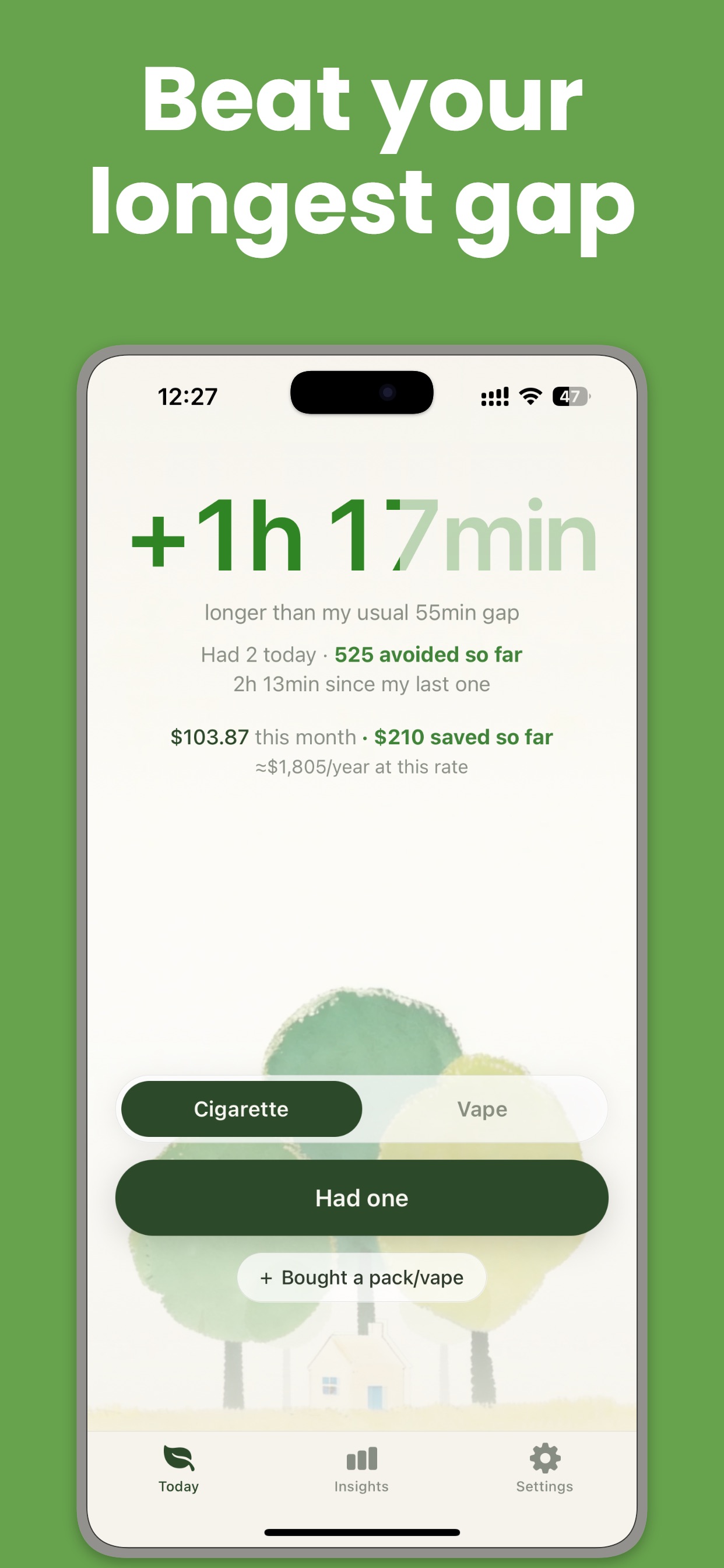 Screenshot 1 of Cinder – Quit Smoking
