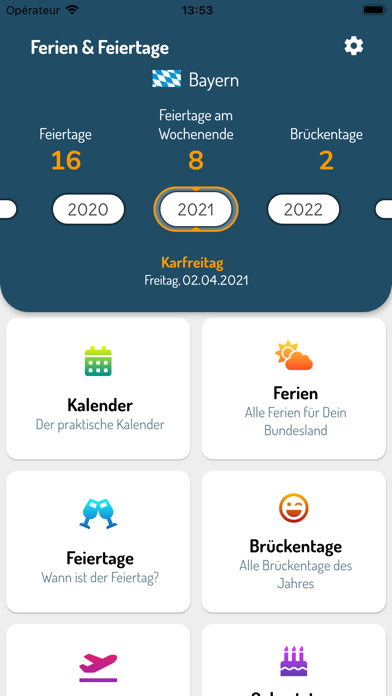 Deutsche Ferien & Feiertage Screenshot