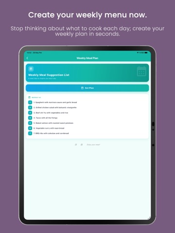 AI Recipe Generator: ChefGPT iPad screenshot