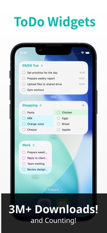 ToDo List Widget & Tabs iPhone screenshot