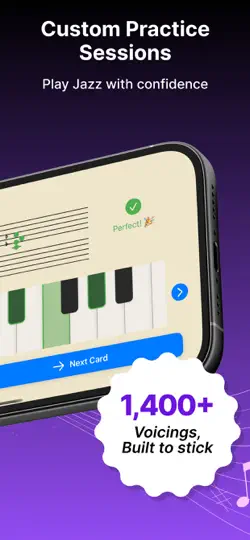 Capture d'écran de Jazz Piano Voicings Chords App sur iPhone 2