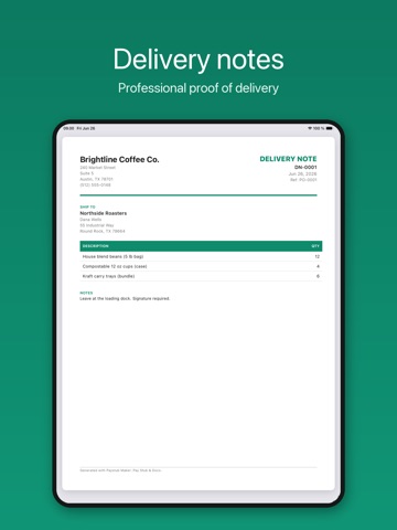Paystub Maker: Payslip & Docs iPad screenshot