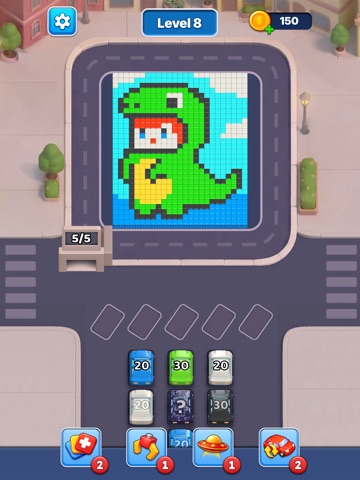 Traffic Pixel Art: Color Logic iPad screenshot